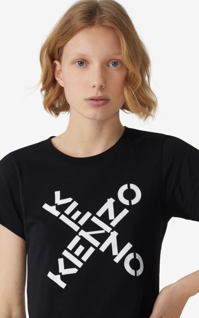 Kenzo Women Kenzo Sport 'big X' T-shirt Black